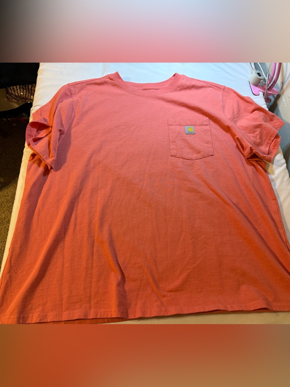 Carhartt Men’s Coral/Salmon Pocket Tee